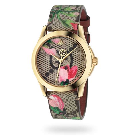 gucci womens floral watch